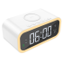 WIWU Wi-W015 Wireless Charger 15W Phone Charging Stand Alarm Clock Night Light - White